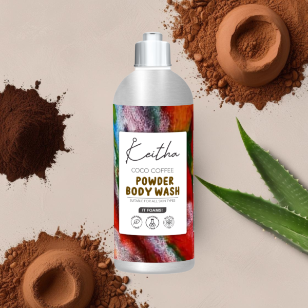 Keitha Coco Coffee Powder Body Wash for Unisex - Image 4